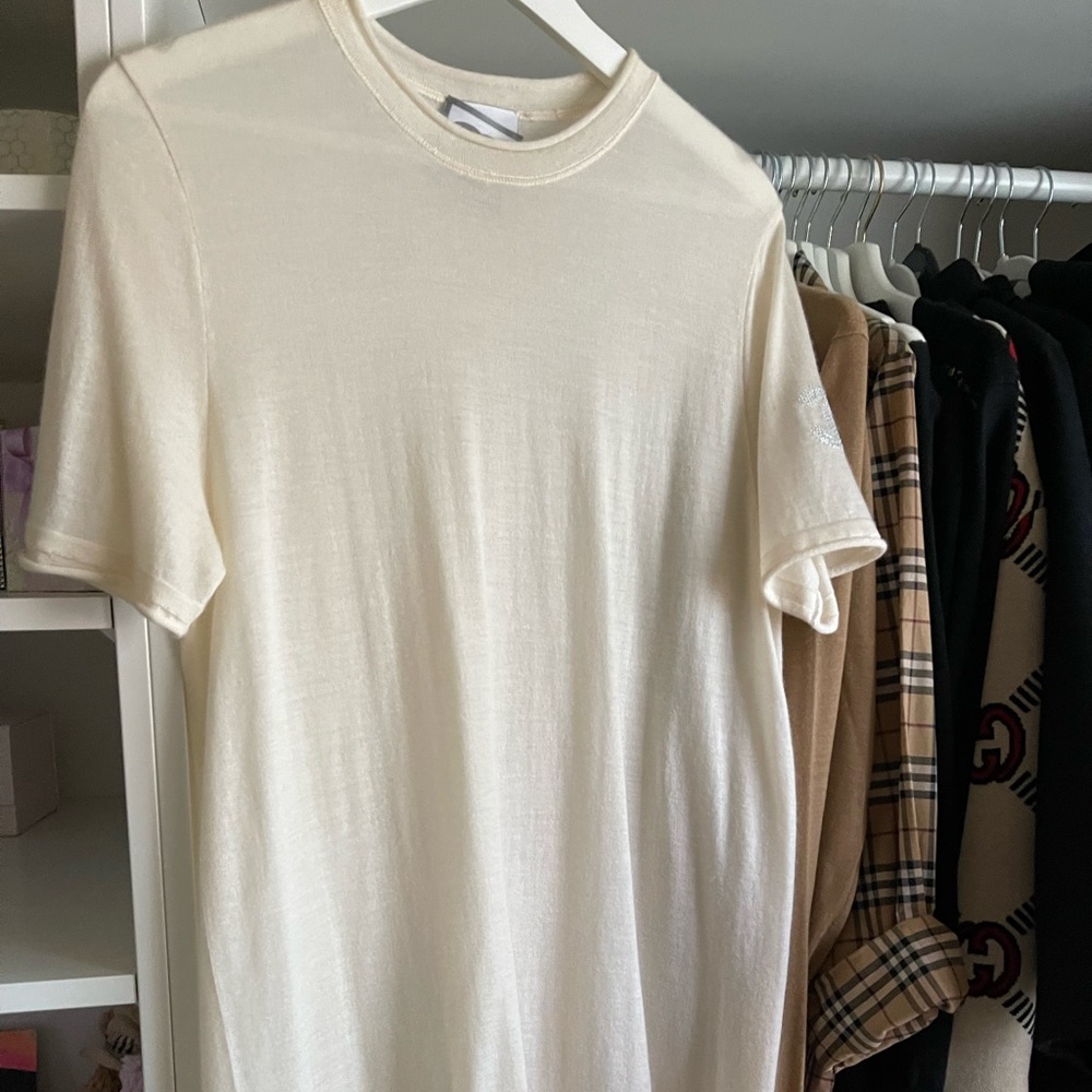 Authentic Chanel light sweater ivory color